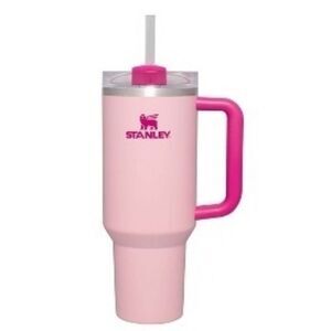 NEW LIMITED EDITION STANLEY DARK LIGHT PINK 40 OZ QUENCHER TUMBLER MUG CUP NWT